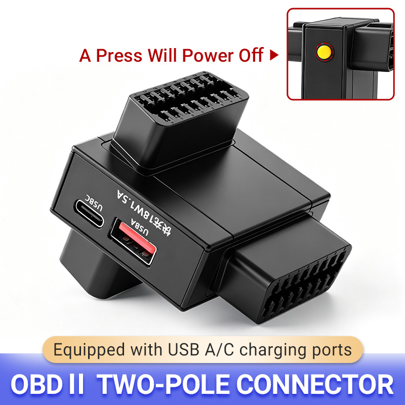 Usb Charger - OBD2 Splitter Adapter 1 To 2