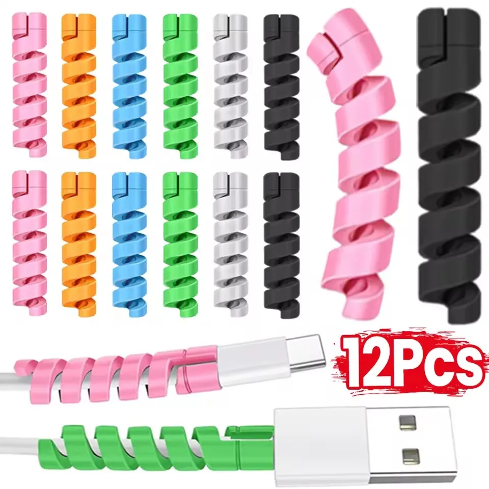 Cable Organizer - 20-1Pcs Cables Protector Flexible Charge Spiral
