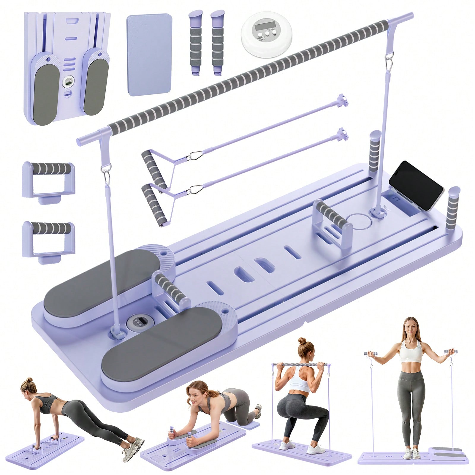 Pilates Reformer With Bar, Pil - Phone Holder review and price