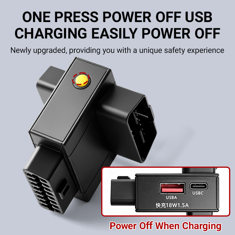 OBD2 Splitter Adapter 1 To 2 w - Usb Charger review and price