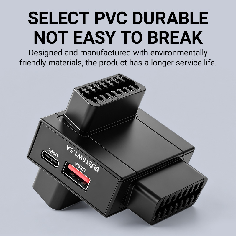 OBD2 Splitter Adapter 1 To 2 w - Usb Charger review and price