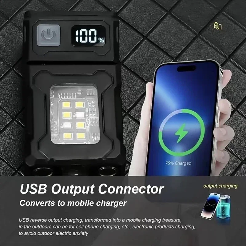 Magnetic Torch Light Work Ligh - Power Bank review and price