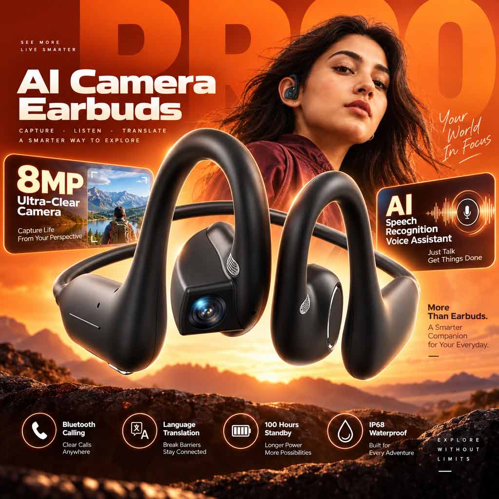 AI Smart Camera Earbuds Blueto - Wireless Charger review and price